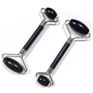 Cheapest Factory Sale Black Xiuyan <b>jade</b> Face Massage <b>Roller</b> - Product Image 3