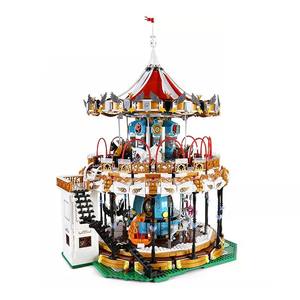 Mould <span class=keywords><strong>King</strong></span>-11011 parque de atracciones de Mking <span class=keywords><strong>Land</strong></span>, carrusel motorizado, iluminación de lujo, regalo para niños, bloques de construcción para montar - Product Image 1