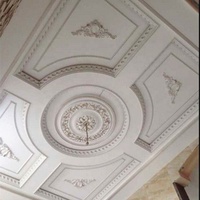 Moulures de plafond en forme de médaillon grand format pour bâtiments français, moulures de plafond rondes