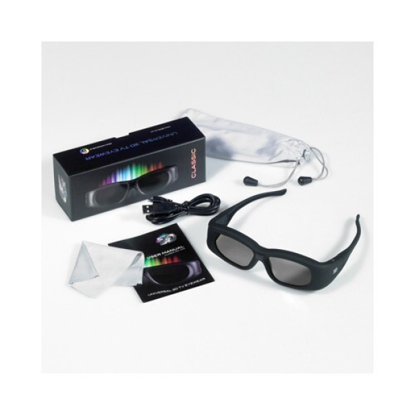 Plc 3d Glasses Compatible Rf 1 Pair Tv Eyewear Active 3d3 A1112 for Warranty Product