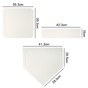 Bền 5-mảnh thiết lập của bóng chày bóng mềm nhà tấm cơ sở Pitcher bảng pads-cao su không thấm nước lĩnh vực thiết bị - Product Image 3