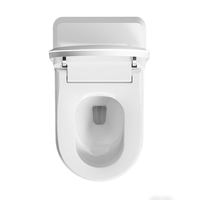 8819H Dayao Cuvette de toilette intelligente automatique avec bidet intégré, blanche, design allongé, monobloc intelligent, siège chauffant télécommandé, siphon en S inclus