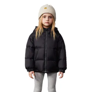 Down Bubble Jacket For Kids Winter Hooded Windproof Waterproof Children's Puffer Down Jacket Coat For Boys Girls