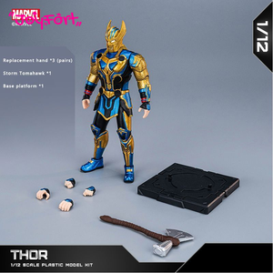 Fondjoy - Modèle assemblé <span class=keywords><strong>Love</strong></span> <span class=keywords><strong>and</strong></span> <span class=keywords><strong>Thunder</strong></span> - Figurine <span class=keywords><strong>Thor</strong></span> - Échelle 1/12 - 15,5 cm/6,1 pouces - Jouets - Cadeau pour enfants - Product Image 2