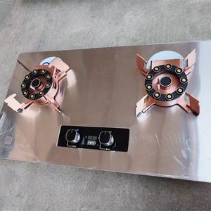 D trong kho cung cấp chất lượng cao nấu ăn <span class=keywords><strong>Countertop</strong></span> với 2-burner kim loại thép không gỉ Bảng điều chỉnh bếp gas - Product Image 1