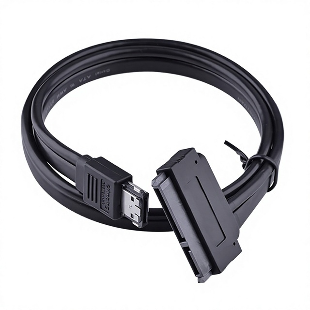 SATA 22-pin to ESATA Copper Adapter Cable for Hard Drive Power and Conversion