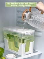 2022 Offre Spéciale distributeur de boissons carré Transparent jus de vin soda froid peut organisateur de stockage d'eau 2 gallons 3 niveaux avec robinet