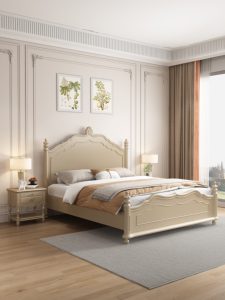Traditional <b>Queen</b> <b>Size</b> Solid Wood Storage <b>Bed</b> with Underbed Drawers Dark Brown Finish - Product Image 5