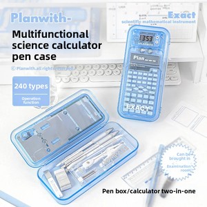 Đa Chức Năng Máy Tính Bút Chì Trường Hợp Với 240 Tính Toán Thời Gian Chức Năng <span class=keywords><strong>2</strong></span>-Trong-1 Văn Phòng Phẩm Hộp - Product Image 4