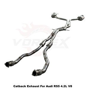 Vortex Performance Stainless Steel Catback <b>Exhaust</b> System For Audi RS5 4.2L V8 2012-2018 Racing Tuning - Product Image 3