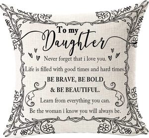 Almohadas con palabras personalizadas, sofá cuadrado, hogar, dulces amantes, funda <span class=keywords><strong>de</strong></span> cojines, funda para regalo, como Día <span class=keywords><strong>de</strong></span> la madre más lejano - Product Image 5