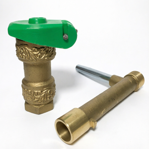 Robinet d'admission d'eau à raccord rapide en laiton avec couvercle pour arroseur à impact d'irrigation, usage agricole et de jardin - Product Image 1