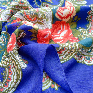 وشاح حريري مطبوع من شركة تصنيع المعدات الأصلية ODM fiscoose قطن من shwls * من الكاجو وشاح حريري مربع بتصميم مخصص للنساء - Product Image 6