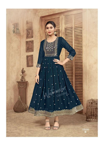 Meilleur prix Artriddhs Designer Broderie Madhuri Kurti Indien Pakistanais Vêtements pour femmes Vente en gros Indien Pakistanais Vêtements - Product Image 4