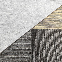 Tapis de sol commercial facile à décoller et à coller, carrelage de sol en tapis, support non tissé, carreaux de tapis en pp