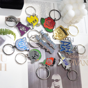 <span class=keywords><strong>Porte</strong></span>-clés en métal personnalisé avec logo d'usine, lettres 3D polies, <span class=keywords><strong>porte</strong></span>-clés promotionnel, souvenir - Product Image 2