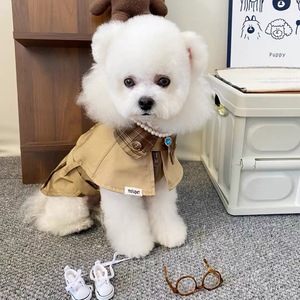 Abrigo estilo británico para perros pequeños y medianos, chaleco ajustable de invierno, ropa para mascotas - Product Image 4