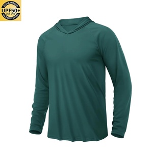 Maillot de pêche personnalisé avec logo par sublimation, protection UV, chemises pour hommes UPF 50+, légères, effet rafraîchissant, chemises de pêche à capuche - Product Image 5