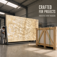 Revêtement mural moderne en quartzite blanc Cristallo rétroéclairé, durable, en pierre de luxe, carreaux d'onyx pour usage hôtelier
