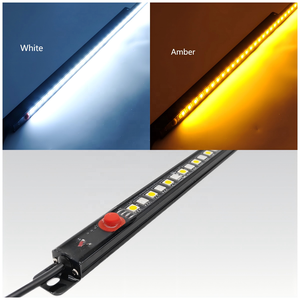 DC12V a doppio colore triplo colore ambra bianco rosso impermeabile per esterni luce da campeggio Bar 300mm/600mm/900mm/1200mm OEM lunghezza - Product Image 4