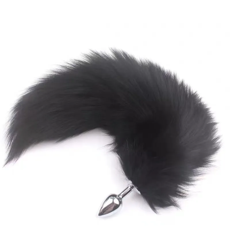 Fox tail anal plug adult game sex accessories for women and men role-playing exotic accessories