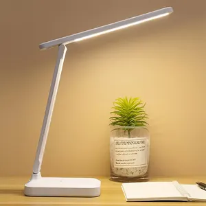 Moderne Led Studie Tafellamp Dual-Function Leeslamp Usb Oplaadbare Bureaulamp