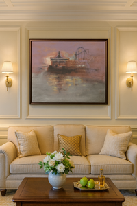 Làm bằng tay Mùa Thu Chạng Vạng bức tranh đương đại trang trí nội thất nghệ thuật món quà mặt hàng phòng khách - Product Image 2