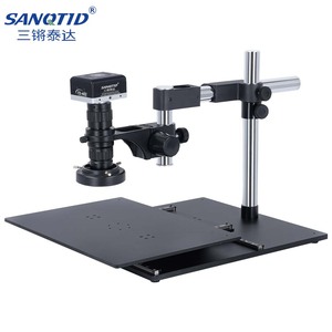 <span class=keywords><strong>Microscope</strong></span> numérique <span class=keywords><strong>CCD</strong></span> SANQTID avec caméra 4K, réglage de la mise au point rotative, zoom et support de sélection XY - Product Image 1