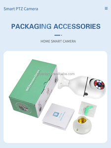 Caméra Wifi miniature Gisntec A6 2026 pour la maison, utilisation pour bébé, petite caméra de sécurité intérieure avec détection de mouvement, ampoule caméra CCTV vidéo, nouveauté - Product Image 3