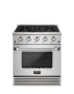 SENG Cocina 30 "Independiente Acero inoxidable 4 quemadores Cocina de gas - Product Image 1