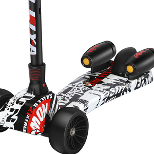 Patinete Plegable Ligero con Ruedas <span class=keywords><strong>de</strong></span> PU para Niños con Asiento Incluido, para Edades <span class=keywords><strong>de</strong></span> 5 a 12 Años, Deportes al Aire Libre, Popular, <span class=keywords><strong>de</strong></span> Empuje - Product Image 2