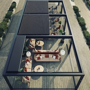 Sistema <span class=keywords><strong>de</strong></span> pérgola retráctil automático <span class=keywords><strong>3x4</strong></span>, Mirador <span class=keywords><strong>de</strong></span> patio trasero exterior moderno, <span class=keywords><strong>toldo</strong></span> <span class=keywords><strong>de</strong></span> techo motorizado <span class=keywords><strong>de</strong></span> aluminio impermeable - Product Image 1