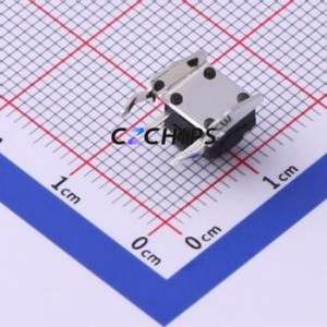 TS-1009-A5B3-D2-T2 Tactile Switch Through hole Switch Single Pole Single Throw Round Button 2.5N Right Angle Insert - Product Image 2