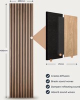 Meilleure vente en gros de panneaux de bois acoustiques 3d en chêne Panneaux muraux acoustiques décoratifs insonorisés à lattes de bois pour l'espace intérieur