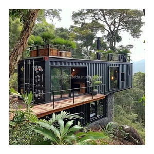 Lusso modificato 20ft & 40ft verde impermeabile prefabbricato Container case con 2 camere da letto per hotel ville viventi - Product Image 2