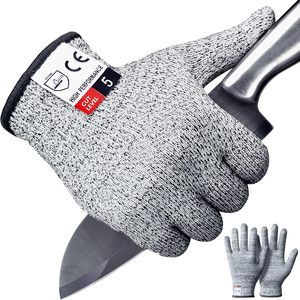Guantes Resistentes a Cortes <span class=keywords><strong>de</strong></span> Polietileno, Guantes <span class=keywords><strong>de</strong></span> Protección Nivel 5 para Cocina - Product Image 4