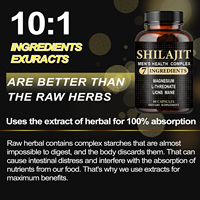 Capsules de Shilajit en gros pour hommes, mélange pur de l'Himalaya avec Ashwagandha, complément énergétique haute puissance pour une énergie et une endurance supplémentaires