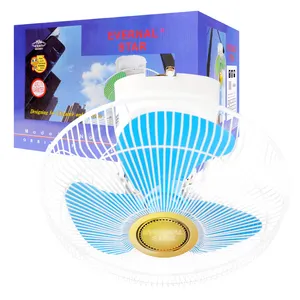 EVERNAL STAR super quality 16inch best price AC DC 12v oscillating hanging Solar DC Wall Fan 2023 hot