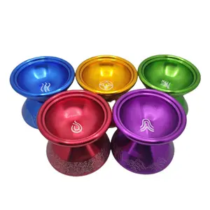 专业YoYo玩具数控加工YoYo铝合金阳极氧化服务带标志