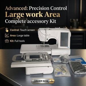 Ready to Ship <b>Cheap</b> CE Household Computerized Single Needle Automatic <b>Sewing</b> Embroidery <b>Machine</b> Desktop USB Transfer Supported - Product Image 3