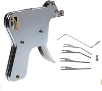 Serrure de porte en acier inoxydable, robuste, ouvre-porte, Kit d'outils de verrouillage, ensemble de pistolet de ramassage