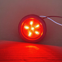 Feux ronds de 2 pouces pour remorques CIMC : Feux de largeur et de hauteur 24V pour squelettes et panneaux latéraux de camions et conteneurs