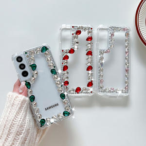 Funda de Lujo con Pedrería para Dama para Samsung Fold <span class=keywords><strong>6</strong></span> A55 S25 <span class=keywords><strong>Ultra</strong></span> iPhone 16 <span class=keywords><strong>Pro</strong></span> Max Google <span class=keywords><strong>Pixel</strong></span> 8A 9XL - Product Image 1