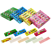 Chewing-gum Halal à 5 bâtonnets, saveur personnalisée, prix abordable, avec tatouage intégré, par le fabricant