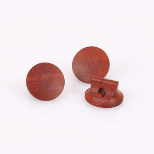 Purple Sandalwood Erhu Bridge 2Pcs Varnished Wood Violin Stringed <b>Instrument</b> Parts Accessory - Product Image 1