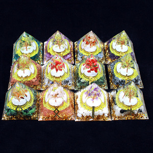 เครื่องประดับตกแต่งบ้านรูปปิรามิดคริสตัลโคจิยะ ทำจากเรซิ่นอีพ็อกซี่ งานฝีมือ ของตกแต่งบ้าน ของขวัญ DIY - Product Image 1