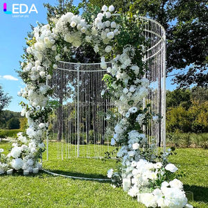Arche de mariage LEDA en métal, cadre pour cérémonie de mariage, toile de fond de scène pour fête, décoration de célébration - Product Image 3