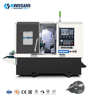Piezas de repuesto para automóviles, máquina de torno de torneado de doble husillo CNC, torno de Metal de cama plana Horizontal de servicio medio
