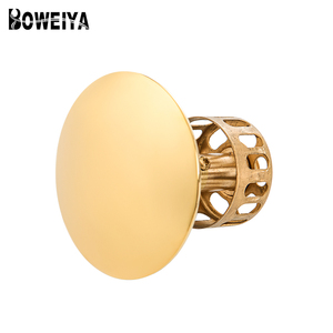 Boweiya baño fregadero de drenaje No <span class=keywords><strong>desbordamiento</strong></span>, <span class=keywords><strong>lavabo</strong></span> y vanidad Pop tapón de cromo pulido oro - Product Image 3