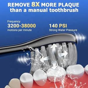 Nuovo Design di tendenza 3 stampi spazzolino elettrico elettrico con spazzolino multifunzione e multifunzione con tazza d'acqua - Product Image 6